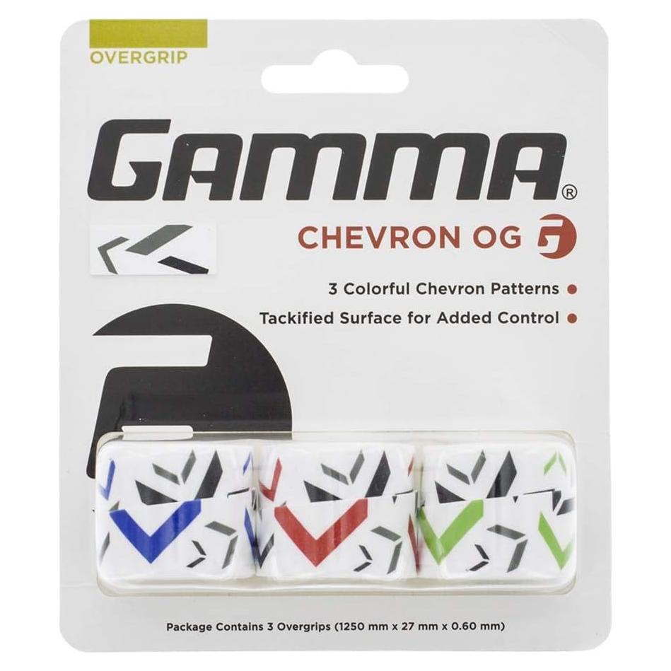 Overgrip de Tenis GAMMA Chevron 3.76m Multicolor