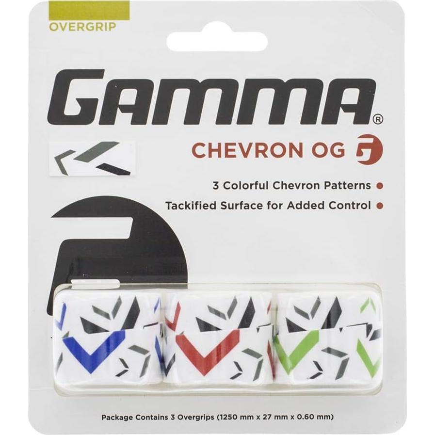 Overgrip de Tenis GAMMA Chevron 3.76m Multicolor