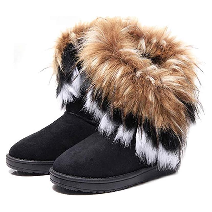 Botas de Tobillo de Ante Sintético King Ma - Color Negro