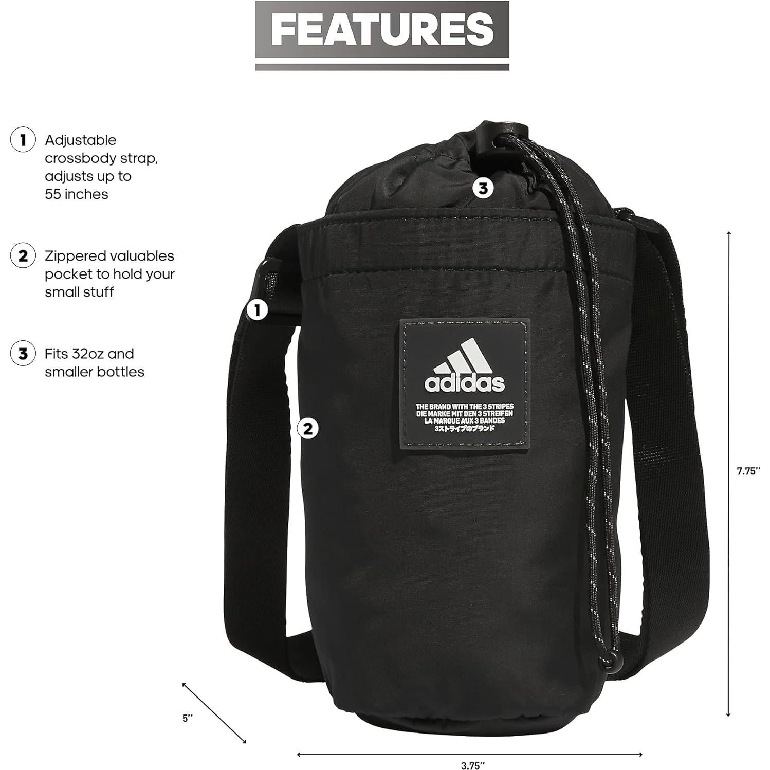Bolsa Cruzada de Hidratación adidas 2.0 - Unisex Negro