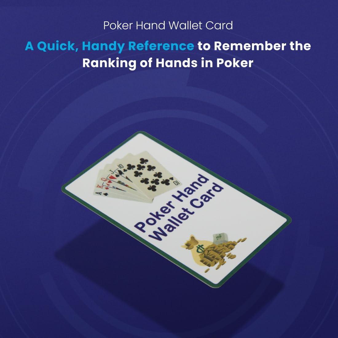 Tarjeta de Referencia de Póker Secure ID - Impermeable y Compacta