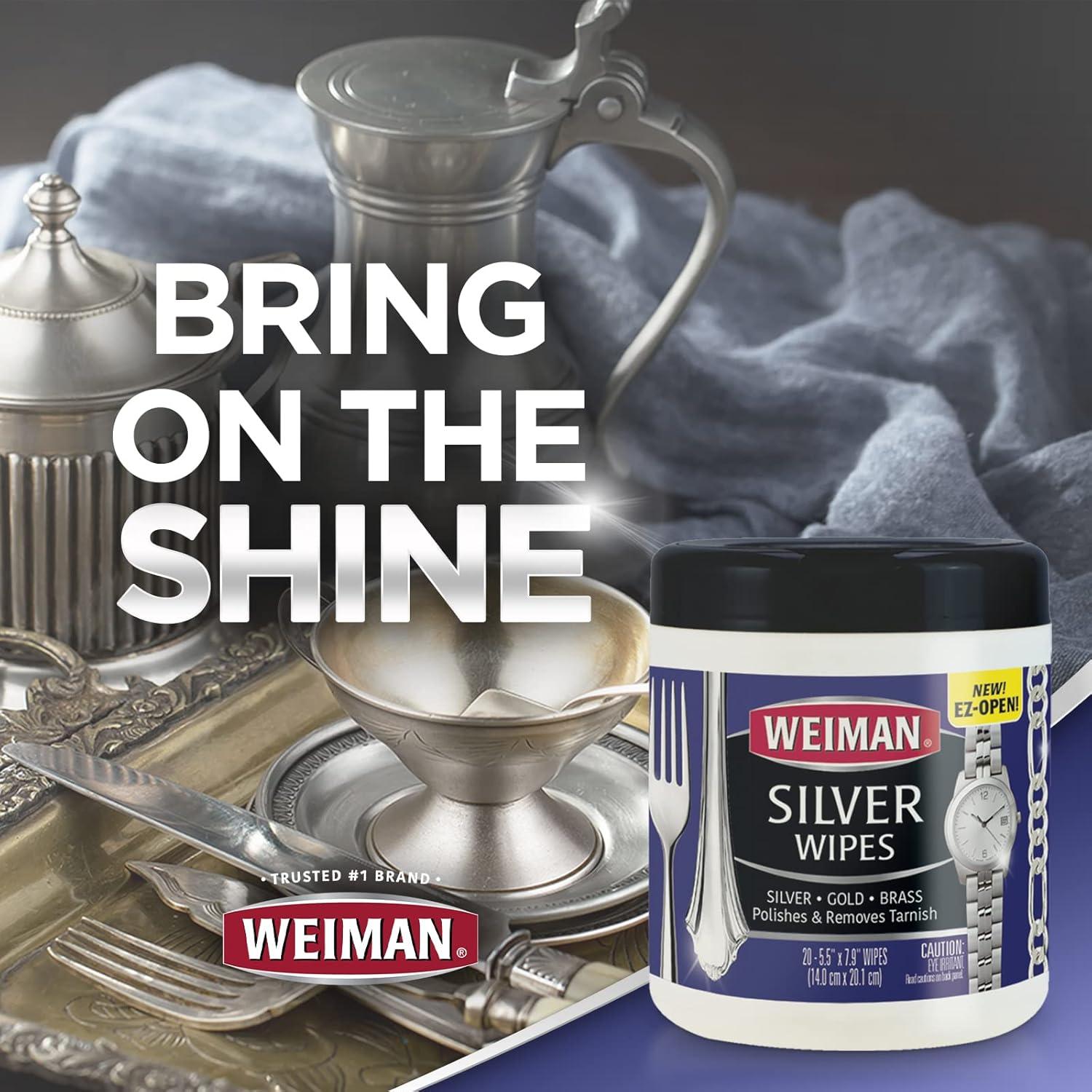 Toallitas limpiadoras Weiman para joyería - 20 unidades