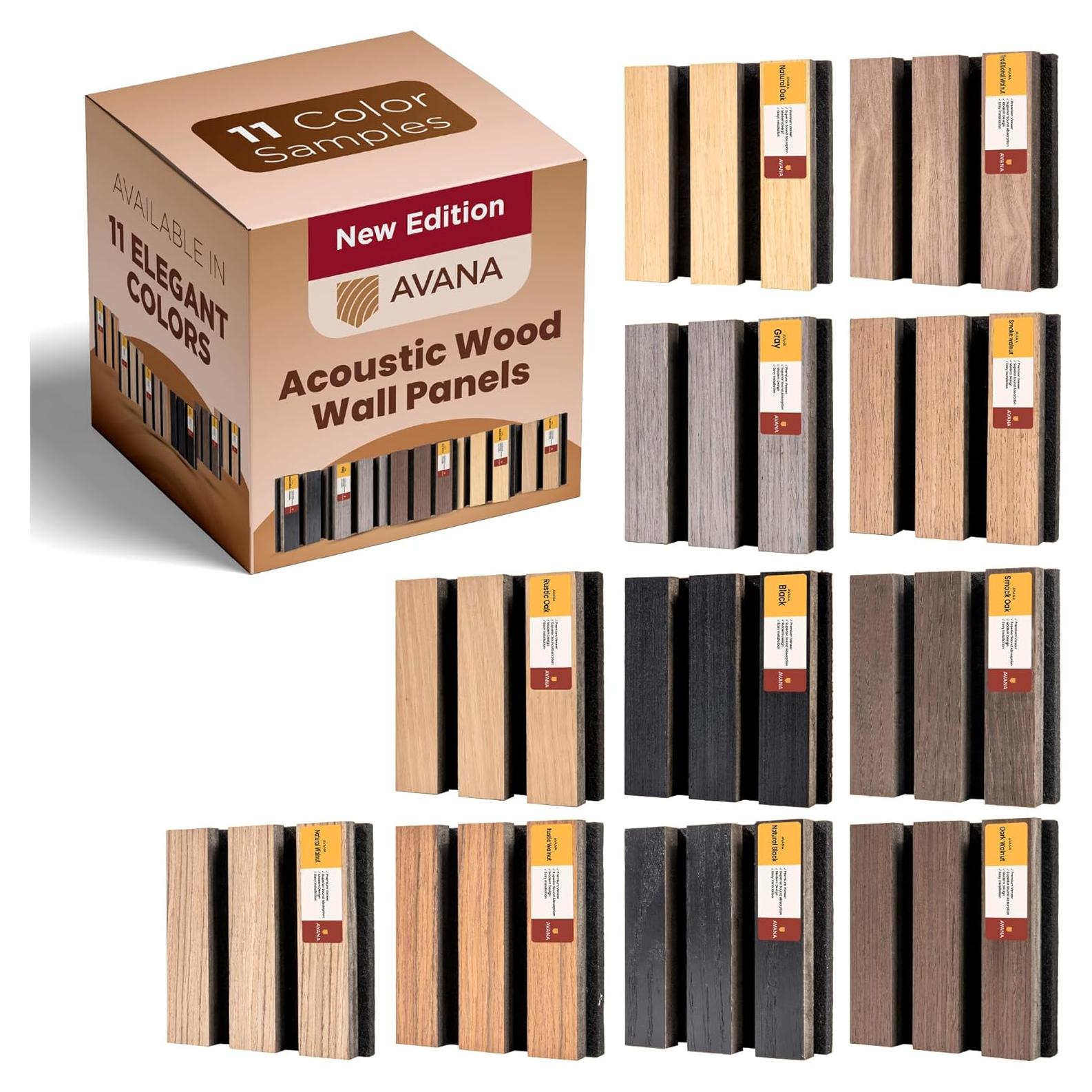 Paquete de Muestras de Paneles Acústicos Avana - 11 PCs