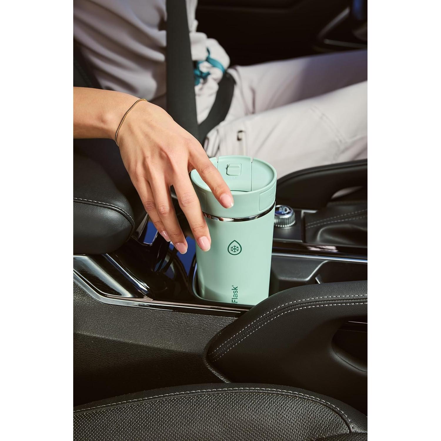 Taza de Viaje ThermoFlask 0.47L Acero Inoxidable Aislada Negra