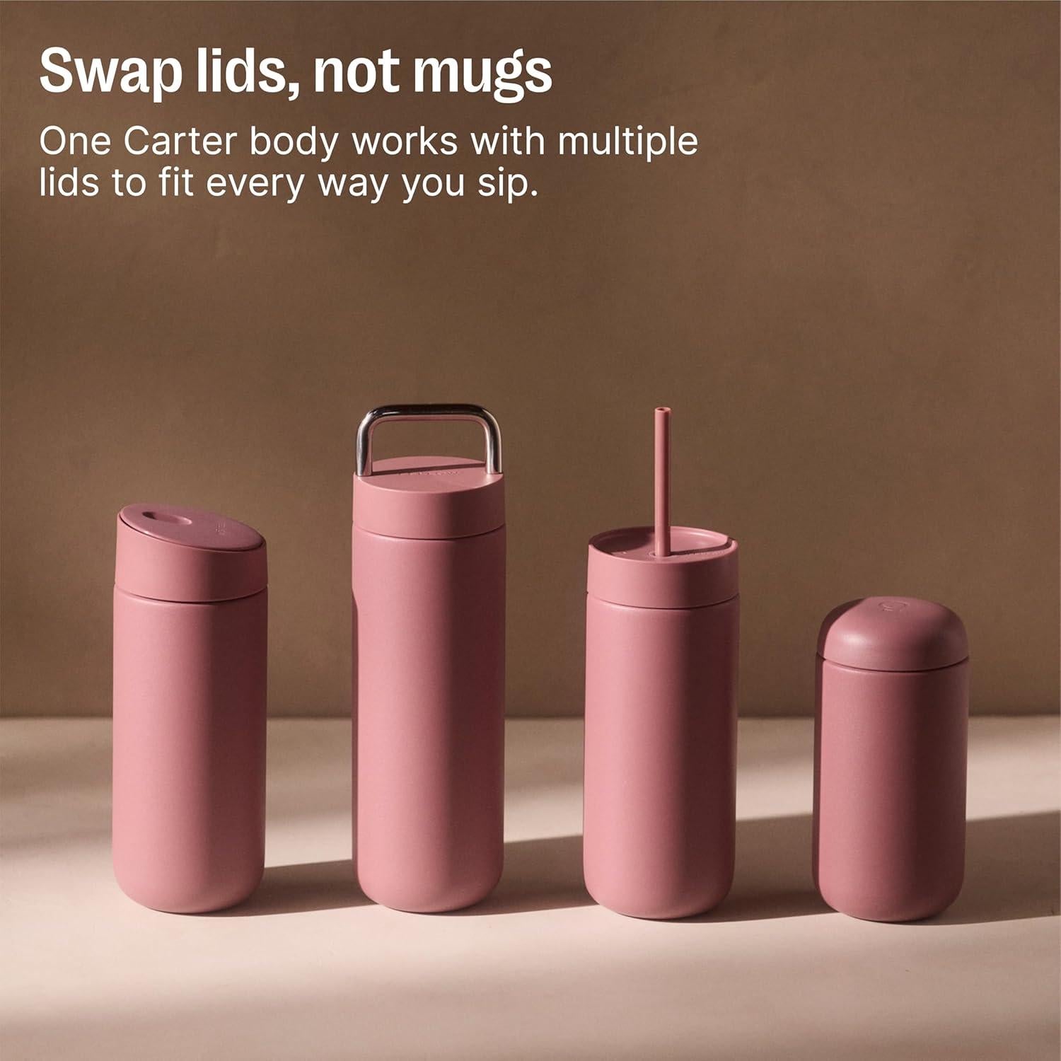 Taza de Viaje Fellow 16 oz Rosa Desierto Aislada Cerámica