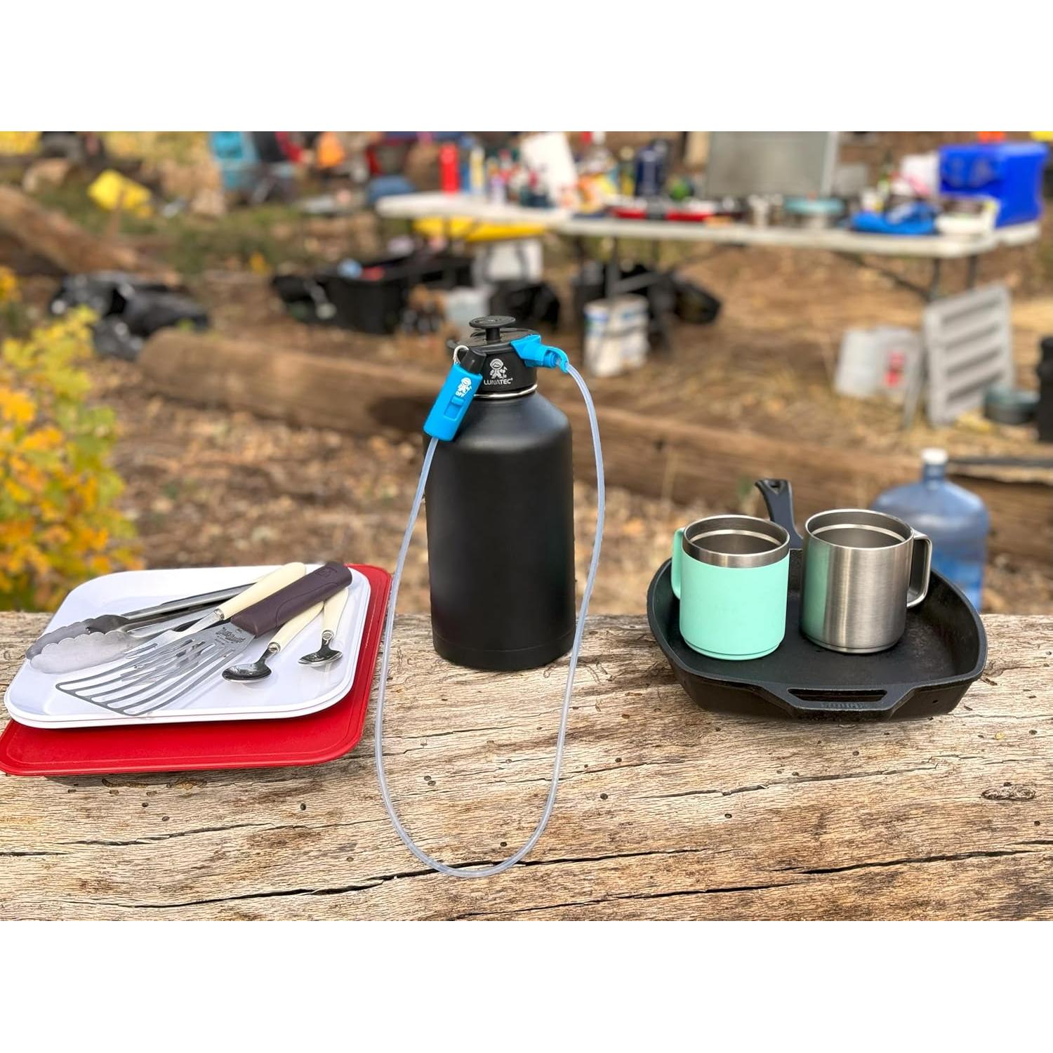 Botella de Agua Lunatec 1000ml con Spray Neblina y Ducha