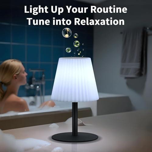 Lámpara de Ducha con Altavoz NiceBuy IP44 RGB Recargable