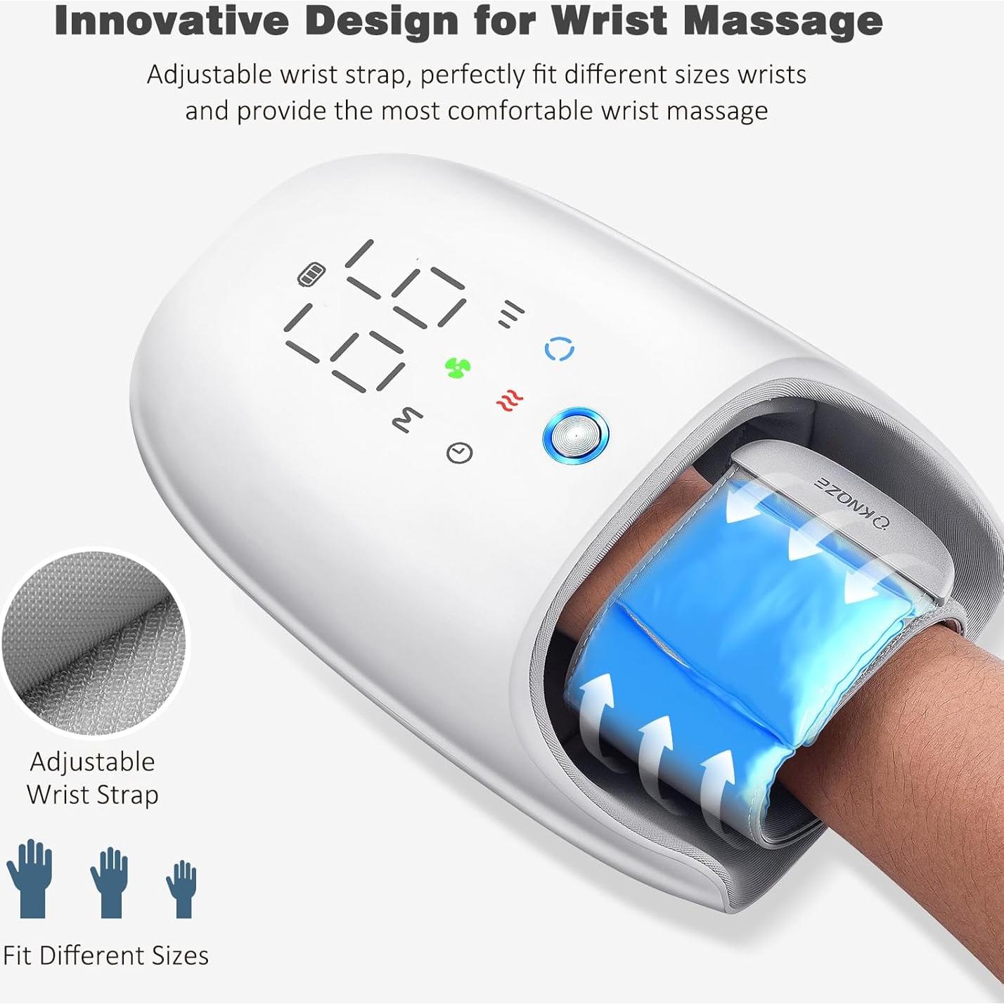 Masajeador de Manos KNQZE con Calor y Compresión, 6 Modos