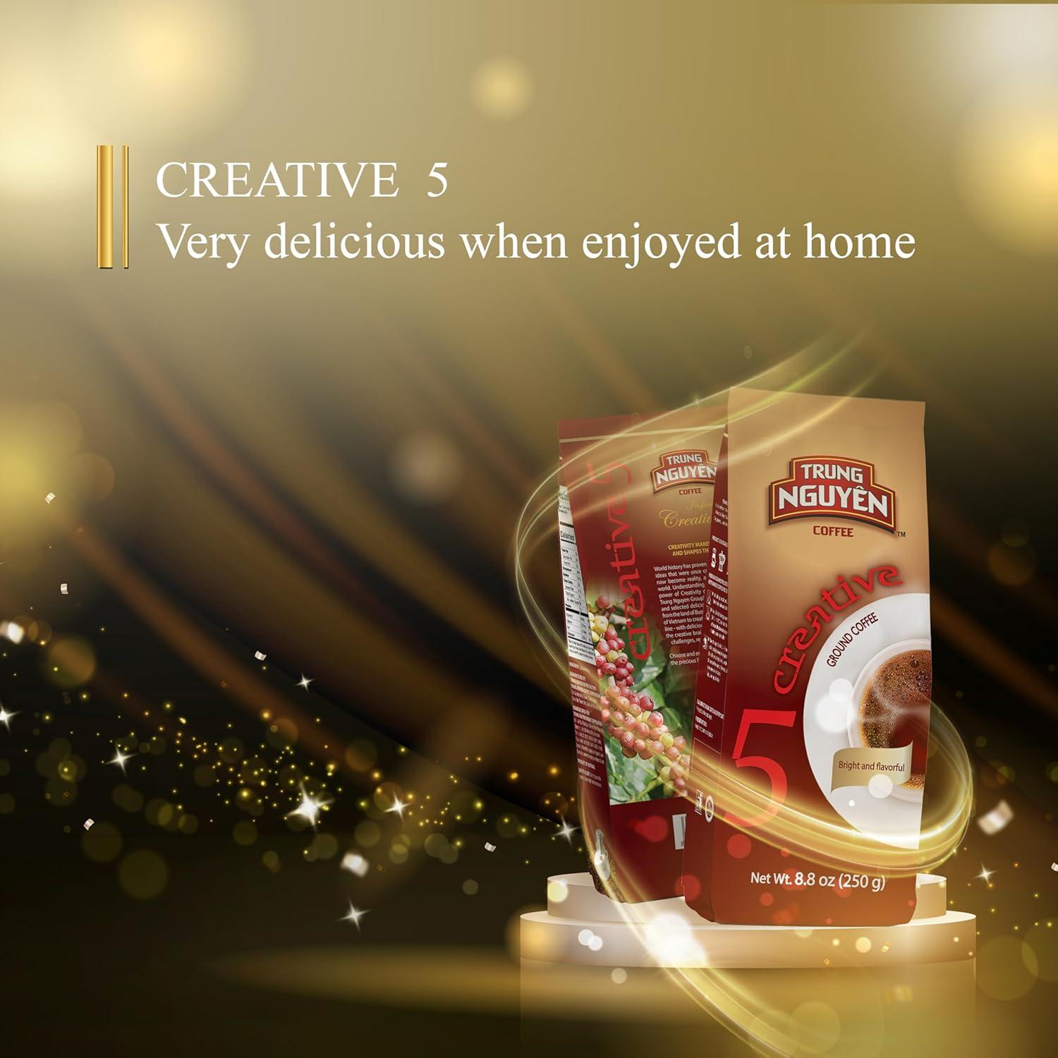 Café Molido Trung Nguyen Creativo 5, 100% Arábica, 248g