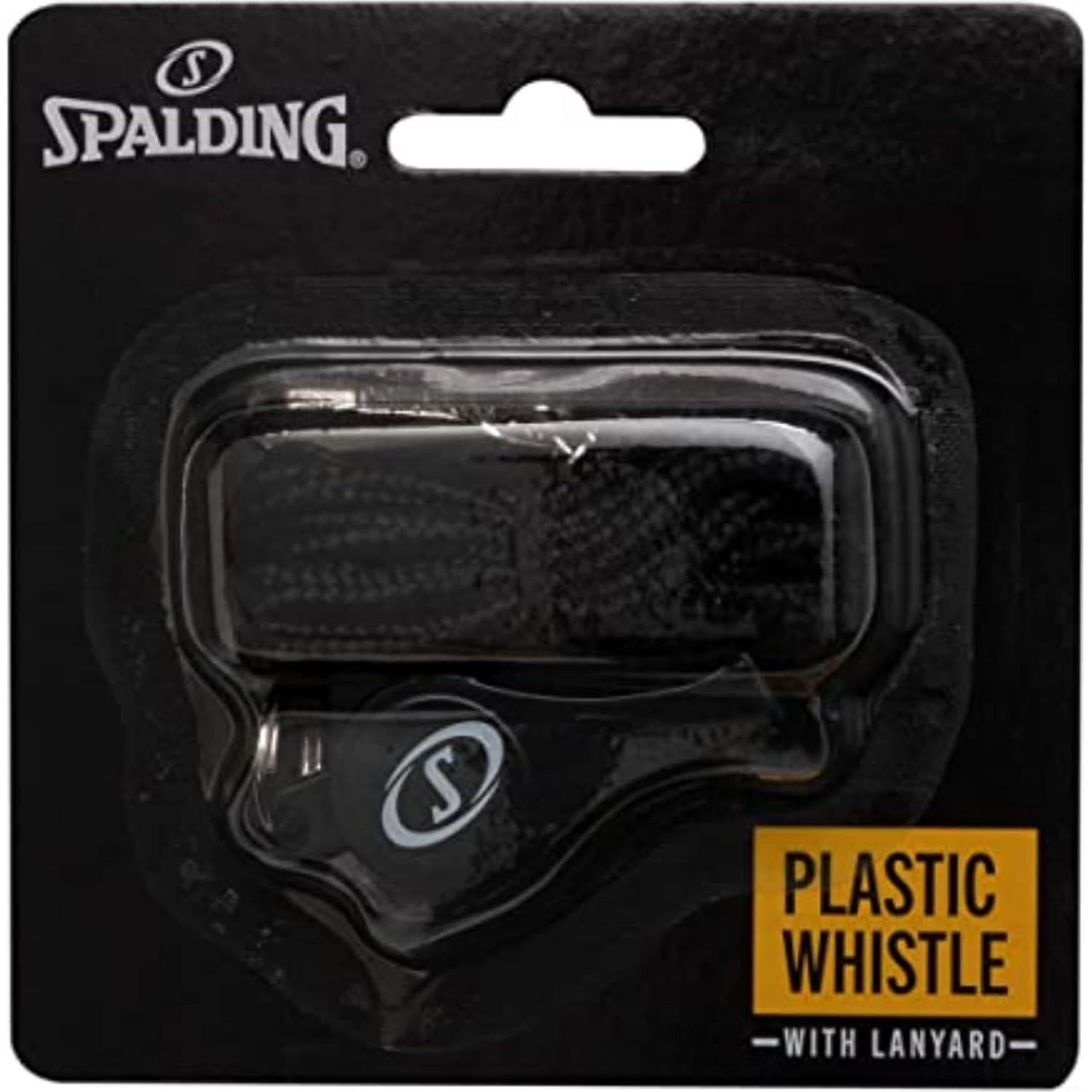 Silbato Deportivo Spalding con Cordón Negro - 1 Paquete