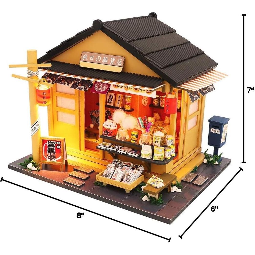 Kit Casa de Muñecas Miniatura Spilay DIY con Muebles LED