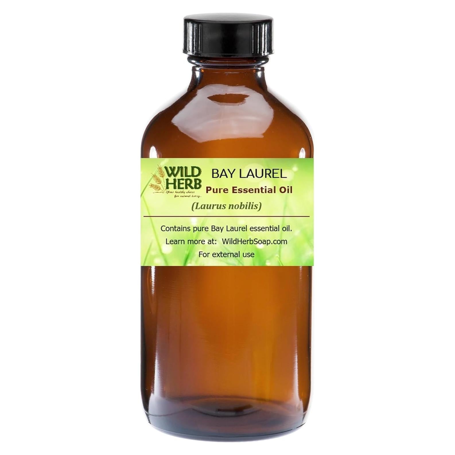 Aceite Esencial Puro de Laurel Wild Herb Soap Co. 226.8g