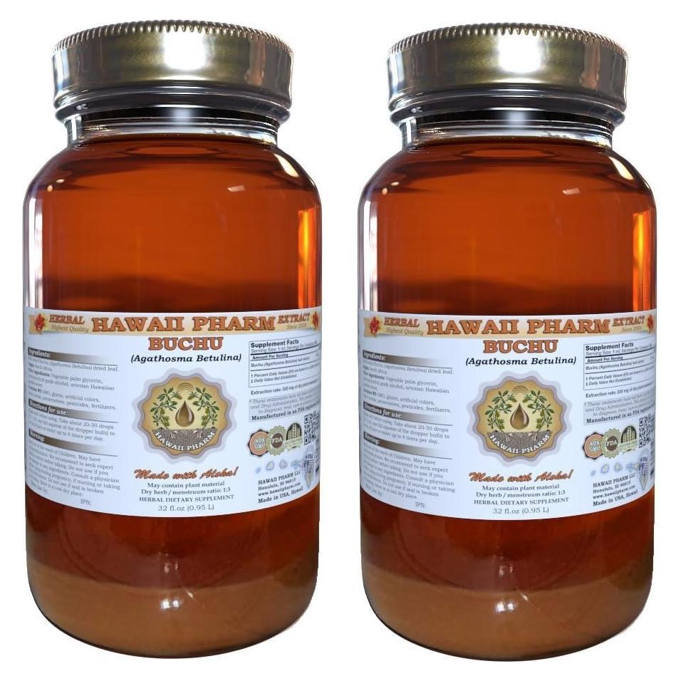 Extracto Líquido de Buchu HawaiiPharm 2x0.94 L Sin Filtrar