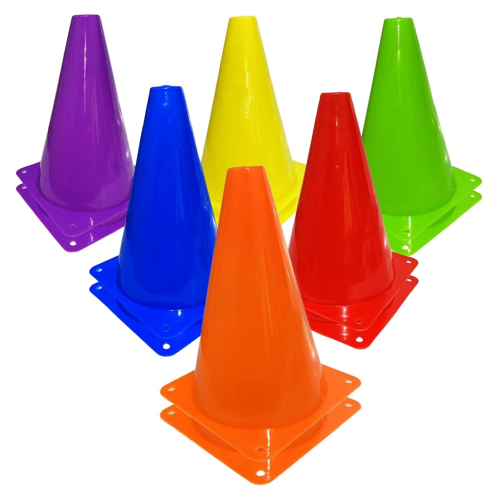 12 Conos Deportivos de Plástico Naranjas 18 cm LCPQMZGH