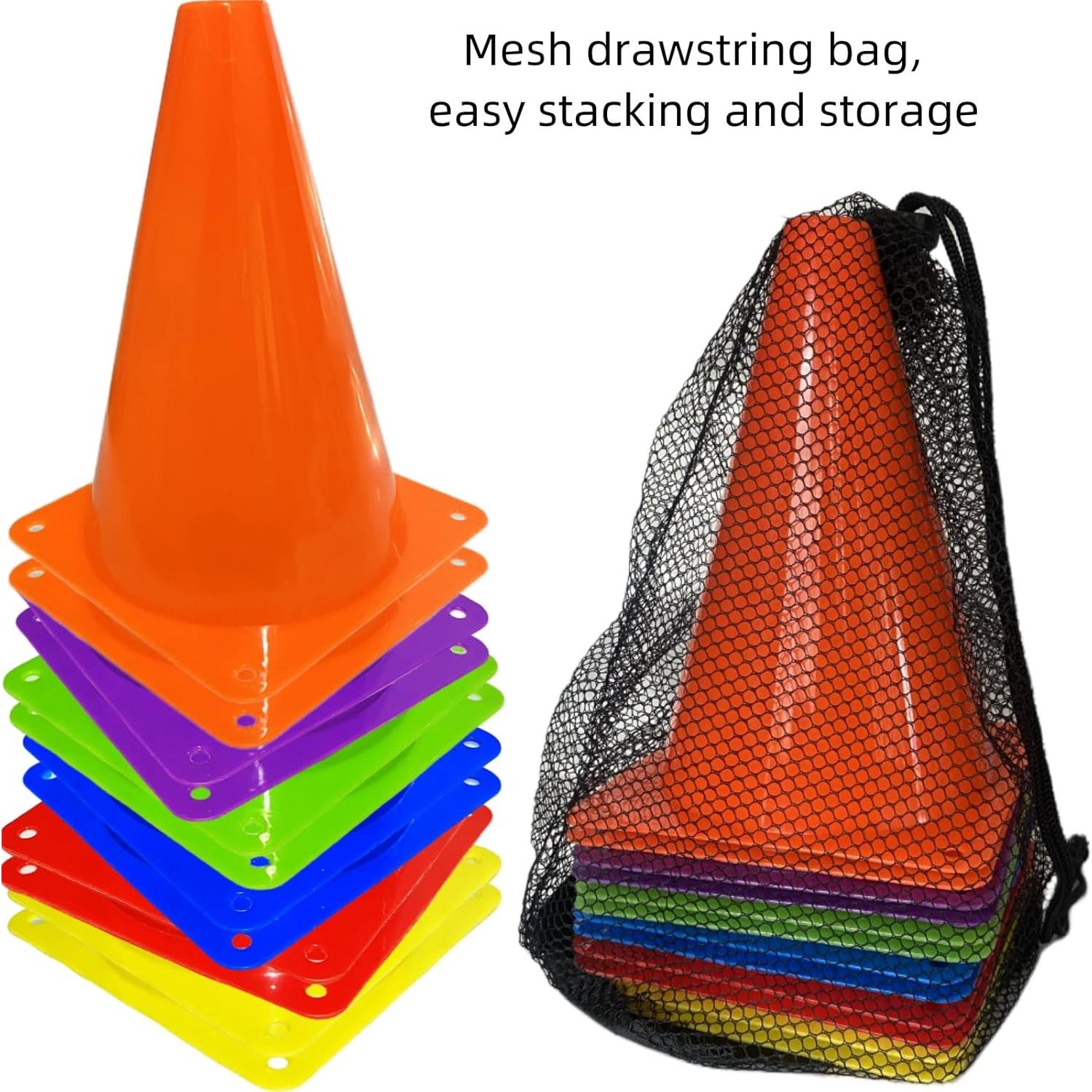 12 Conos Deportivos de Plástico Naranjas 18 cm LCPQMZGH