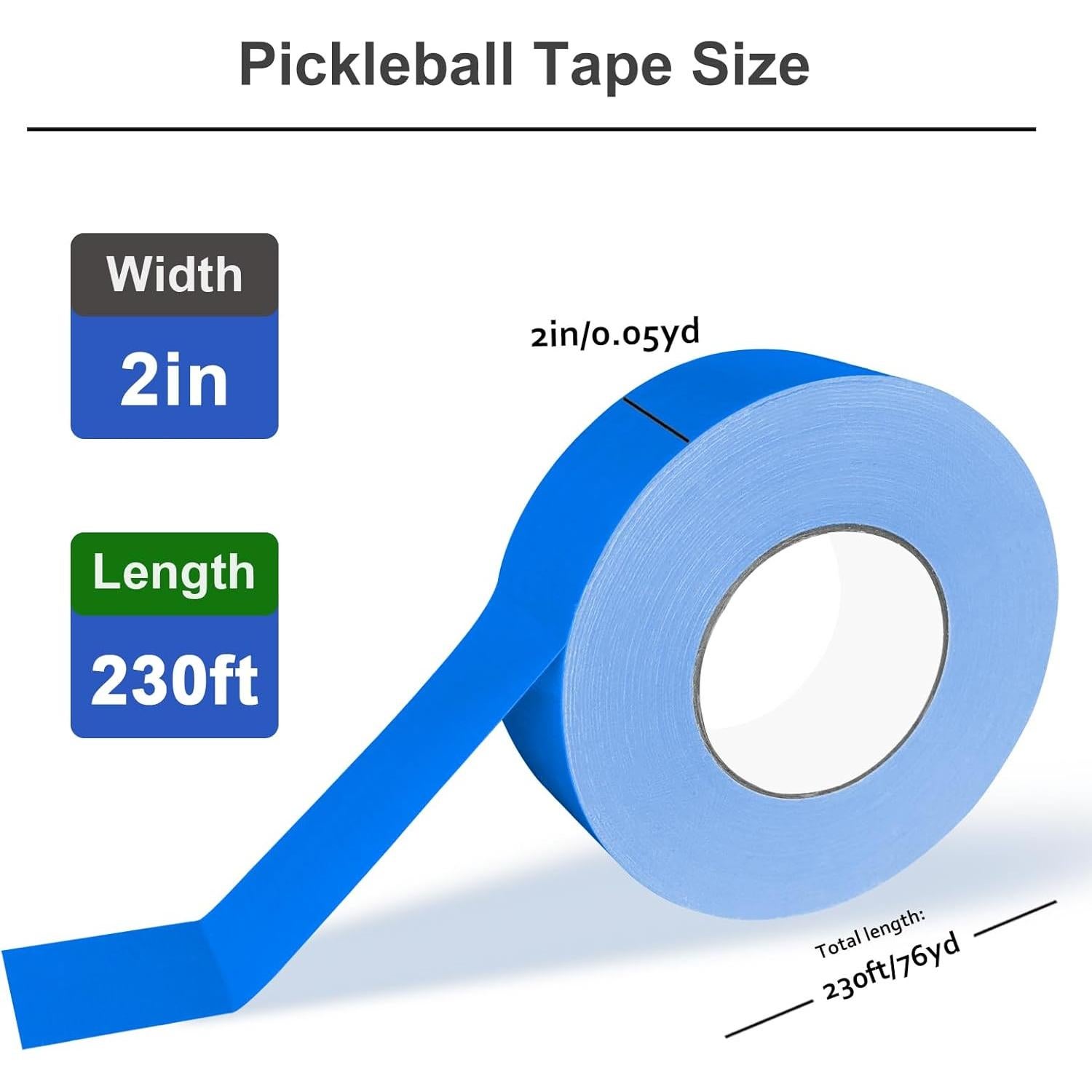Cinta de Marcado de Cancha de Pickleball VloEssic 70.1m Azul