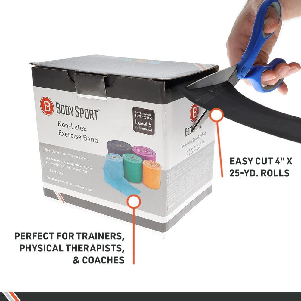 Cinta de Ejercicio Body Sport 25 m x 10 cm Resistencia Especial Pesada
