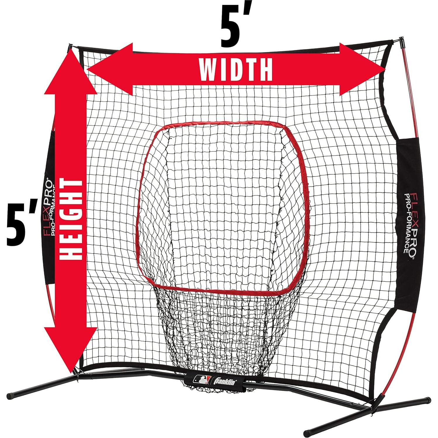 Red de Béisbol Franklin Sports Flexpro 5' x 5' (1.52 m) Portátil