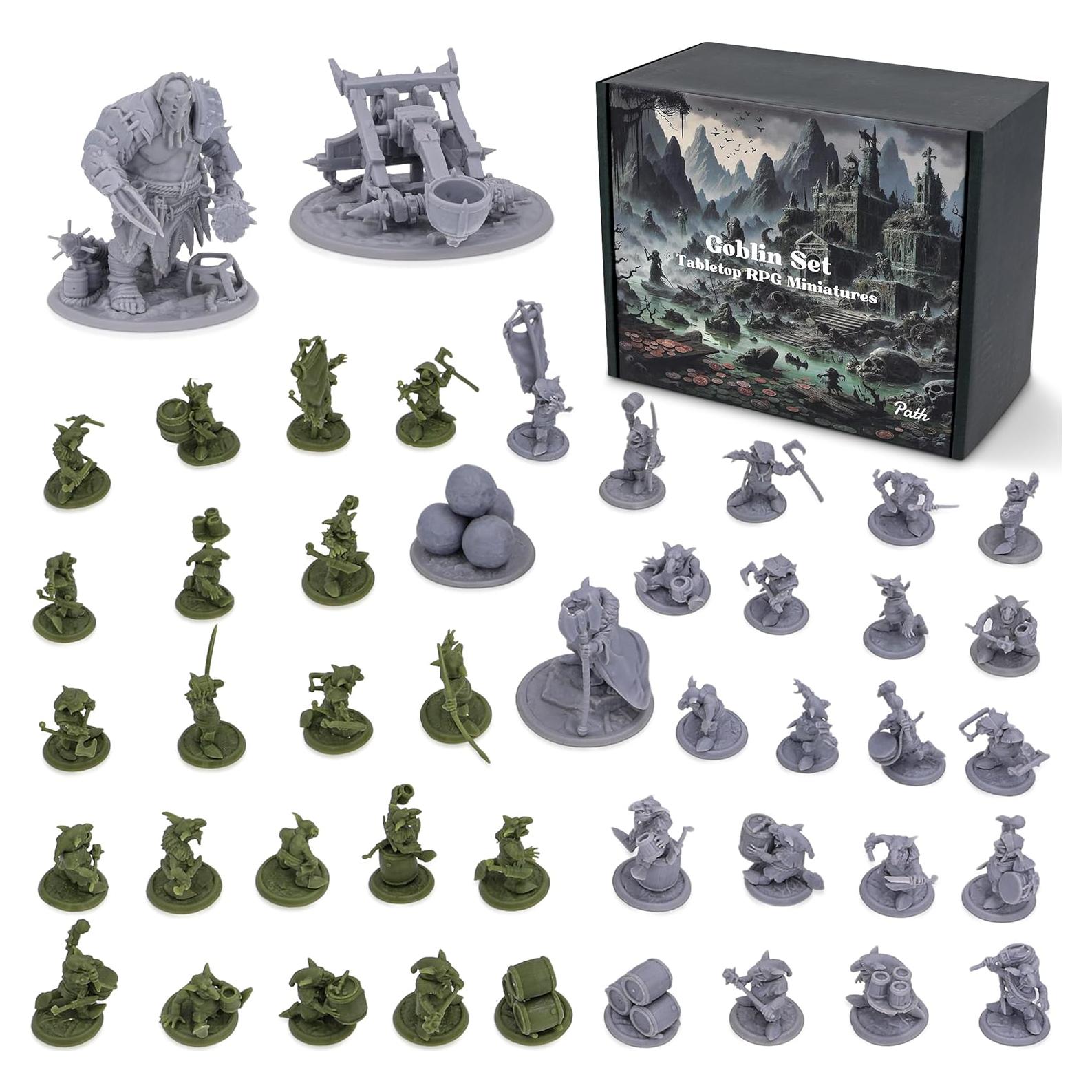 Conjunto de Goblins Path Gaming – 46 Figuras Sin Pintar