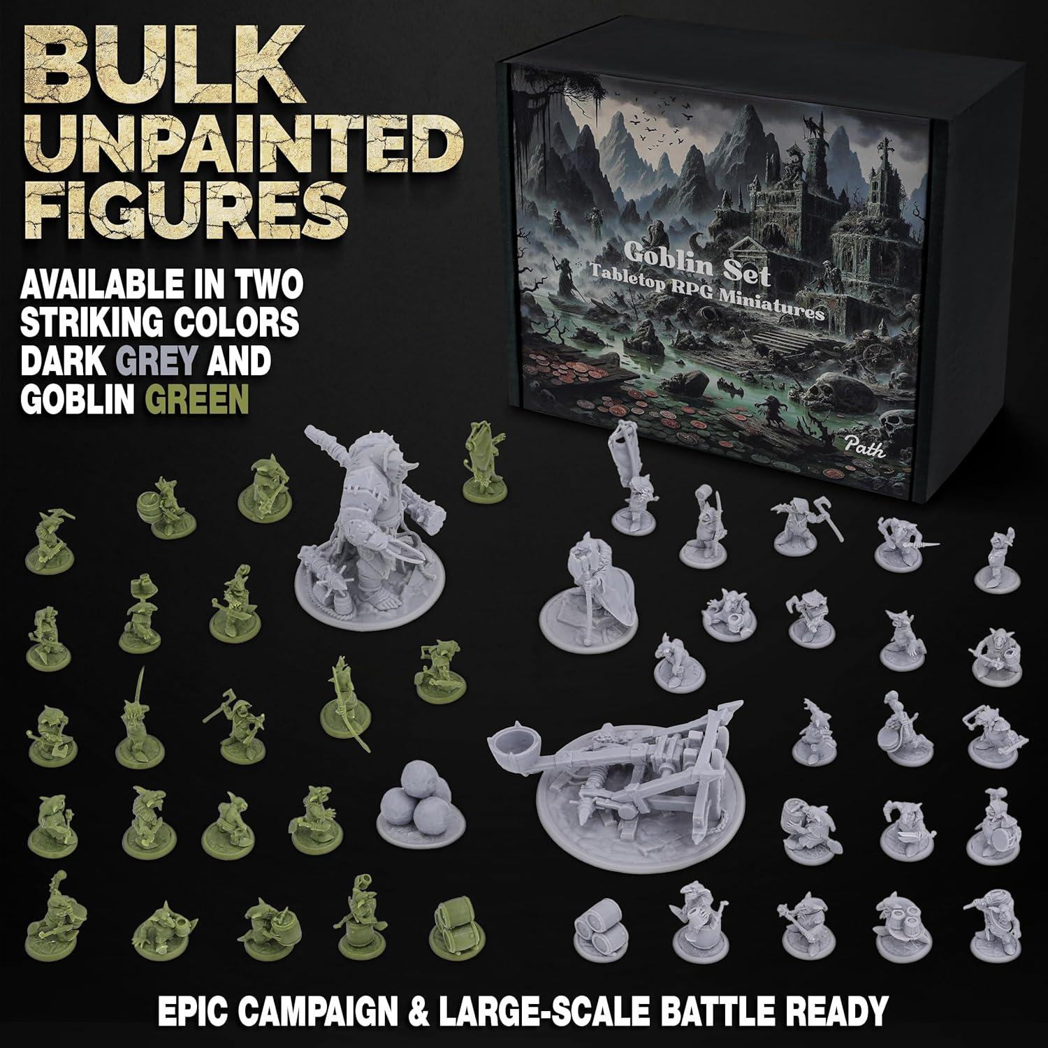 Conjunto de Goblins Path Gaming – 46 Figuras Sin Pintar