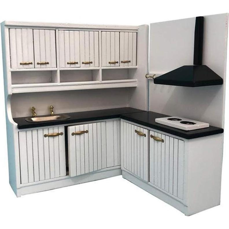 Mueble de Cocina Miniatura SXFSE 1:12 Madera Decoración