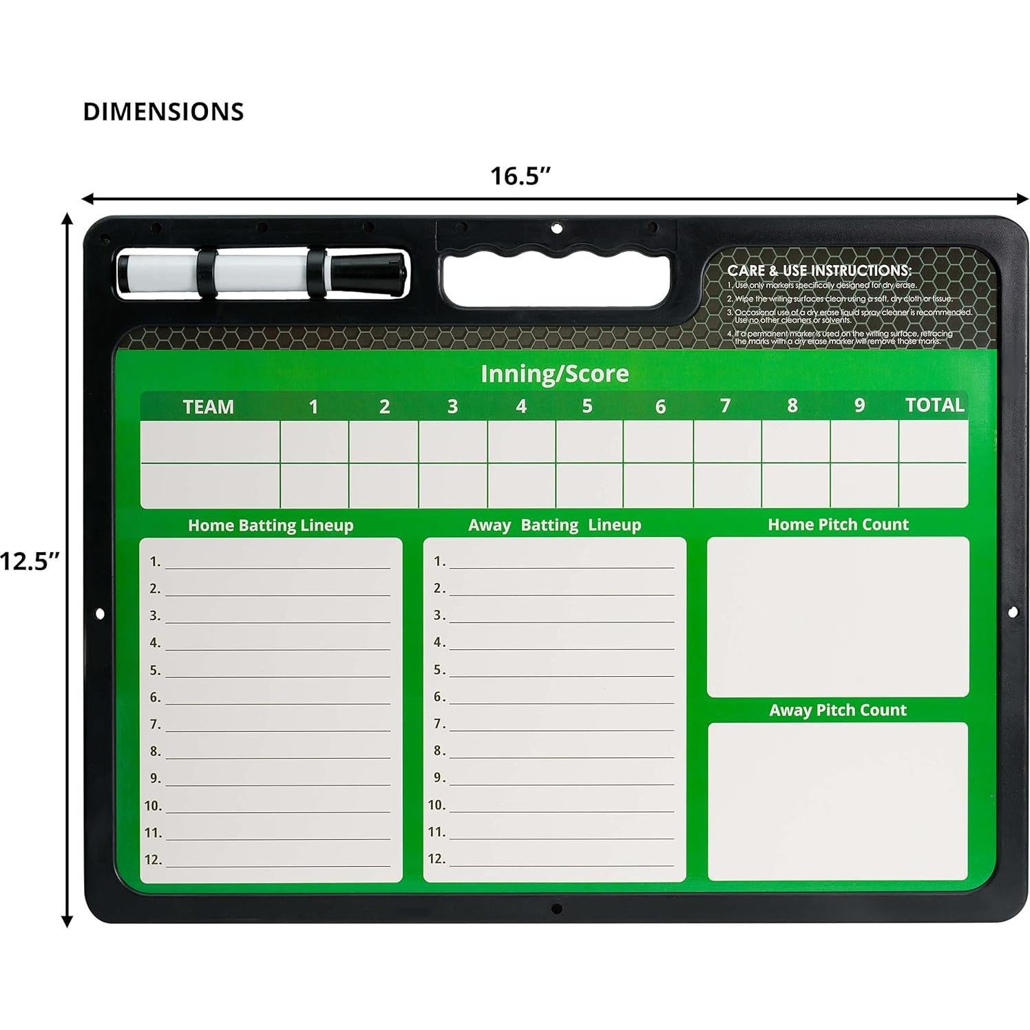 Pizarra de Entrenadores Borrable Murray Sporting Goods 42x31.75cm