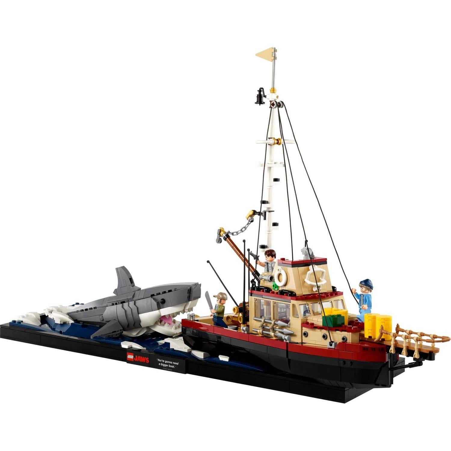 LEGO Ideas Jaws 21350 - Diorama Tiburón con Barco Orca