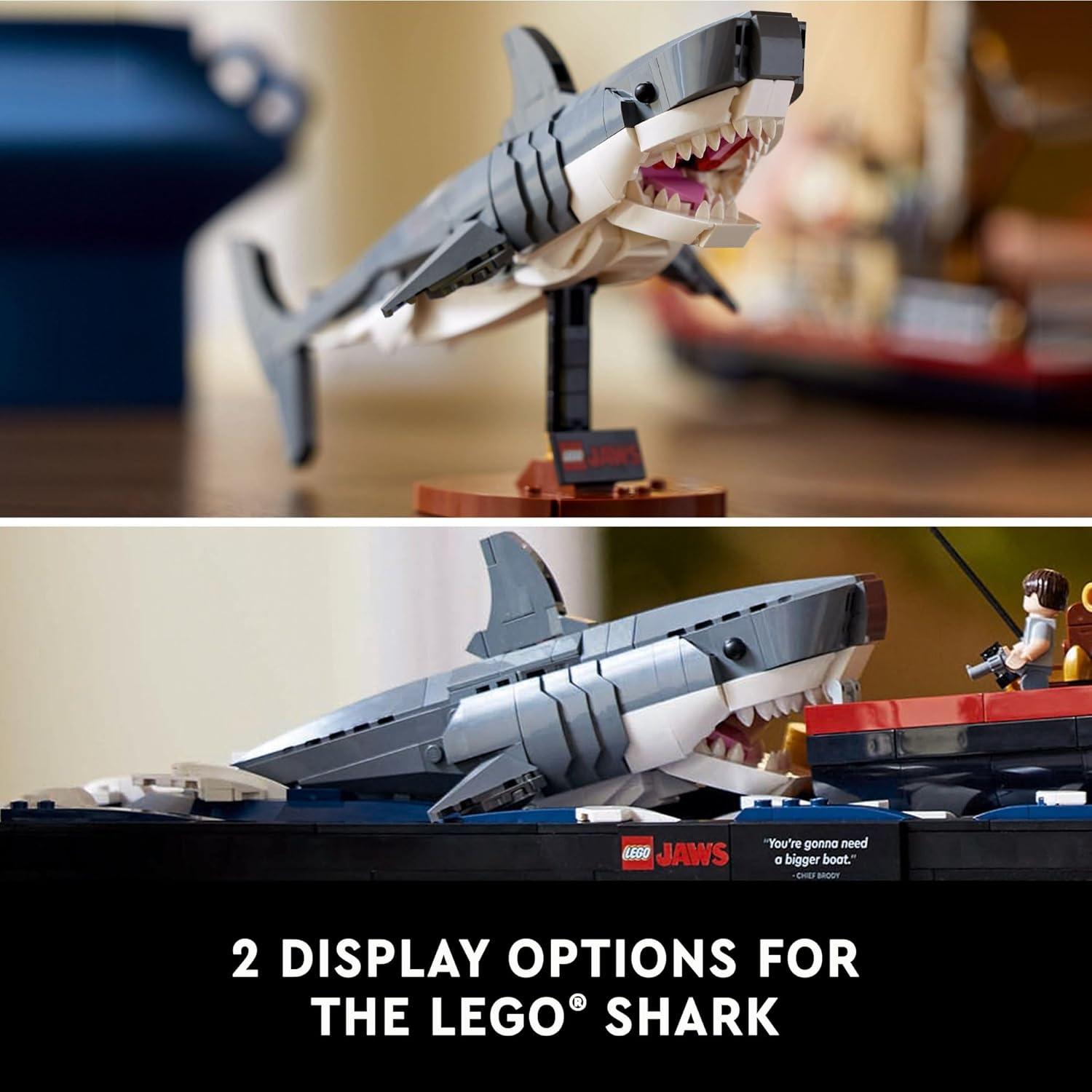 LEGO Ideas Jaws 21350 - Diorama Tiburón con Barco Orca