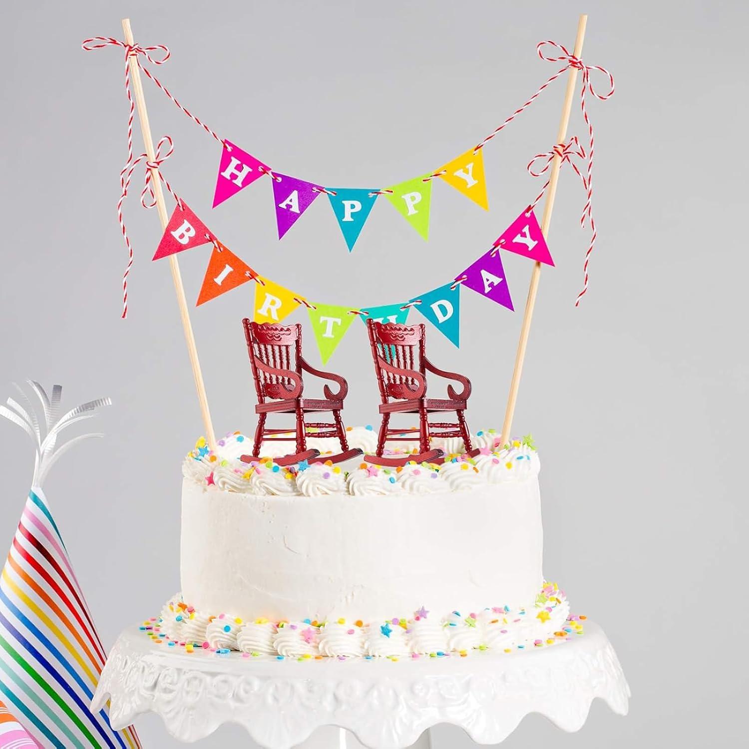 Sillas Mecedoras de Madera Sumind 1:12 para Casa de Muñecas