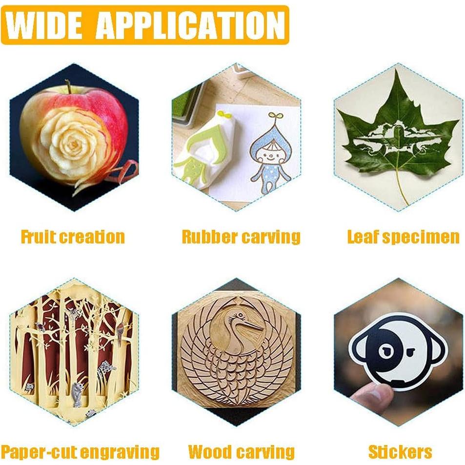 Kit de cuchillos Jneoace para manualidades con 40 hojas