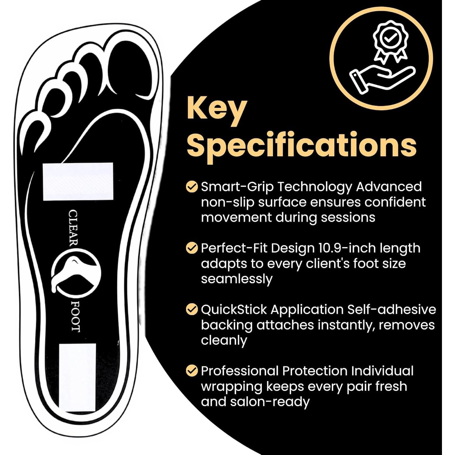 25 Pares Almohadillas Desechables para Pies Bronceado HeeStar