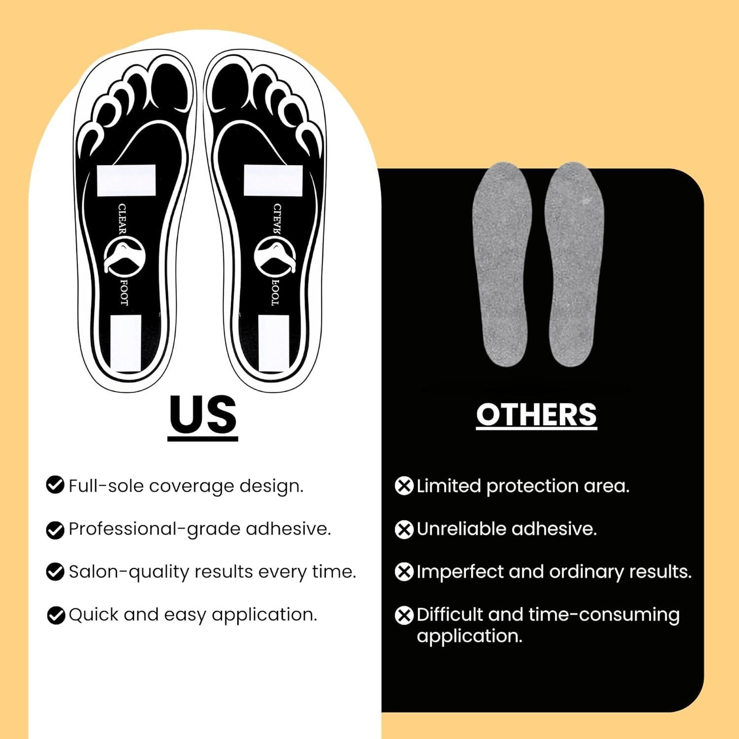 25 Pares Almohadillas Desechables para Pies Bronceado HeeStar