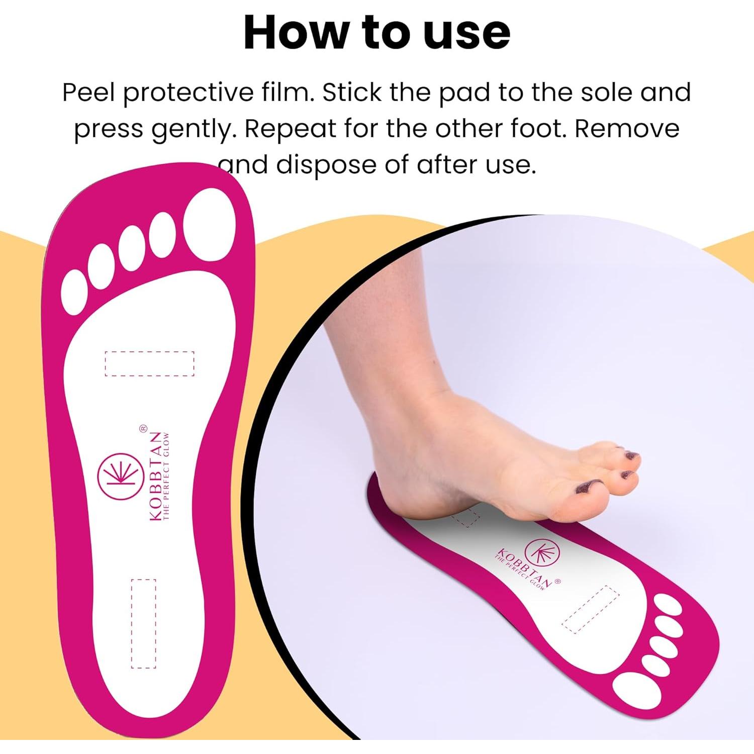 60 Pares Almohadillas Desechables KOBBTAN para Bronceado Rojo