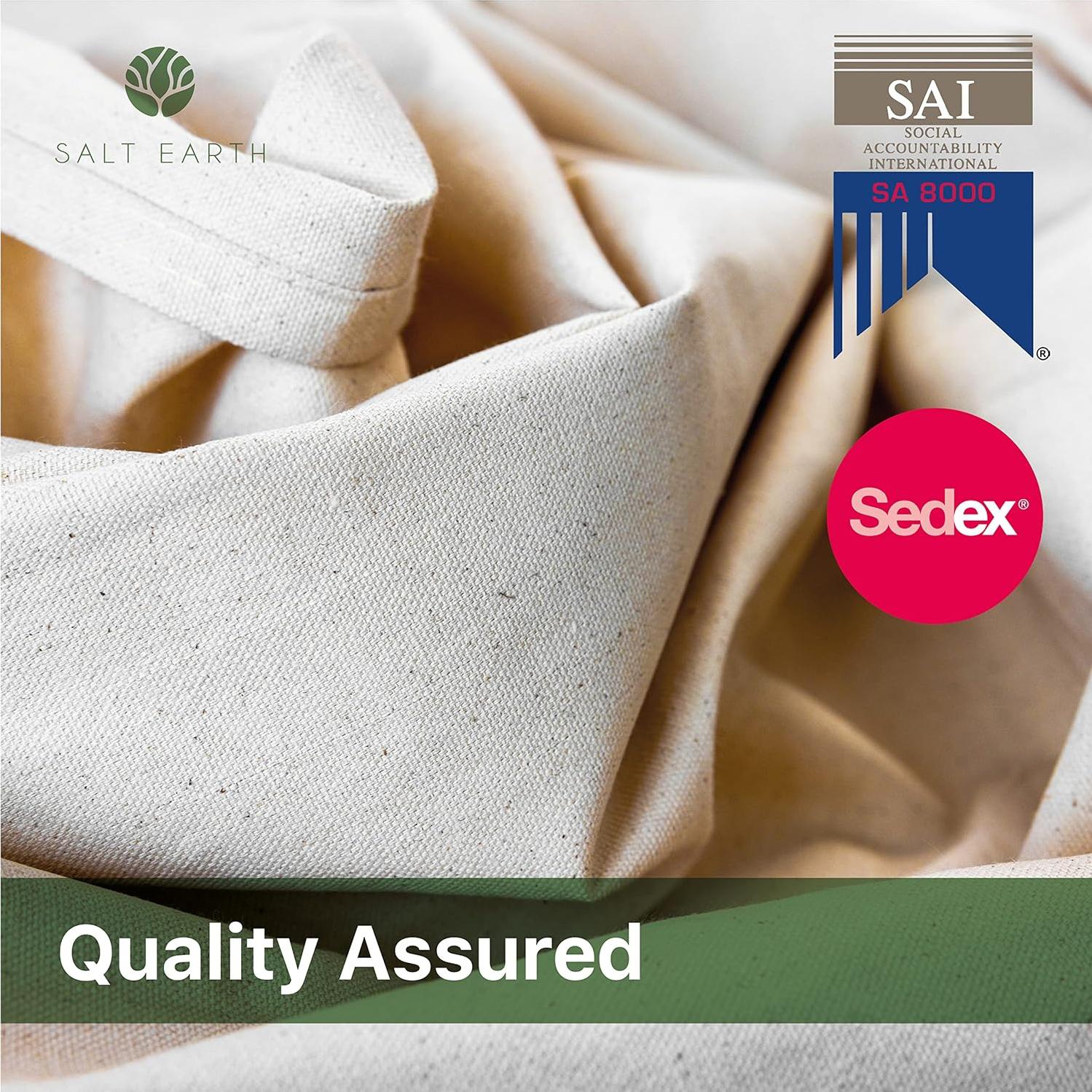 Tela de Goteo de Algodón Reciclado Salt Earth 1.22x1.52 m