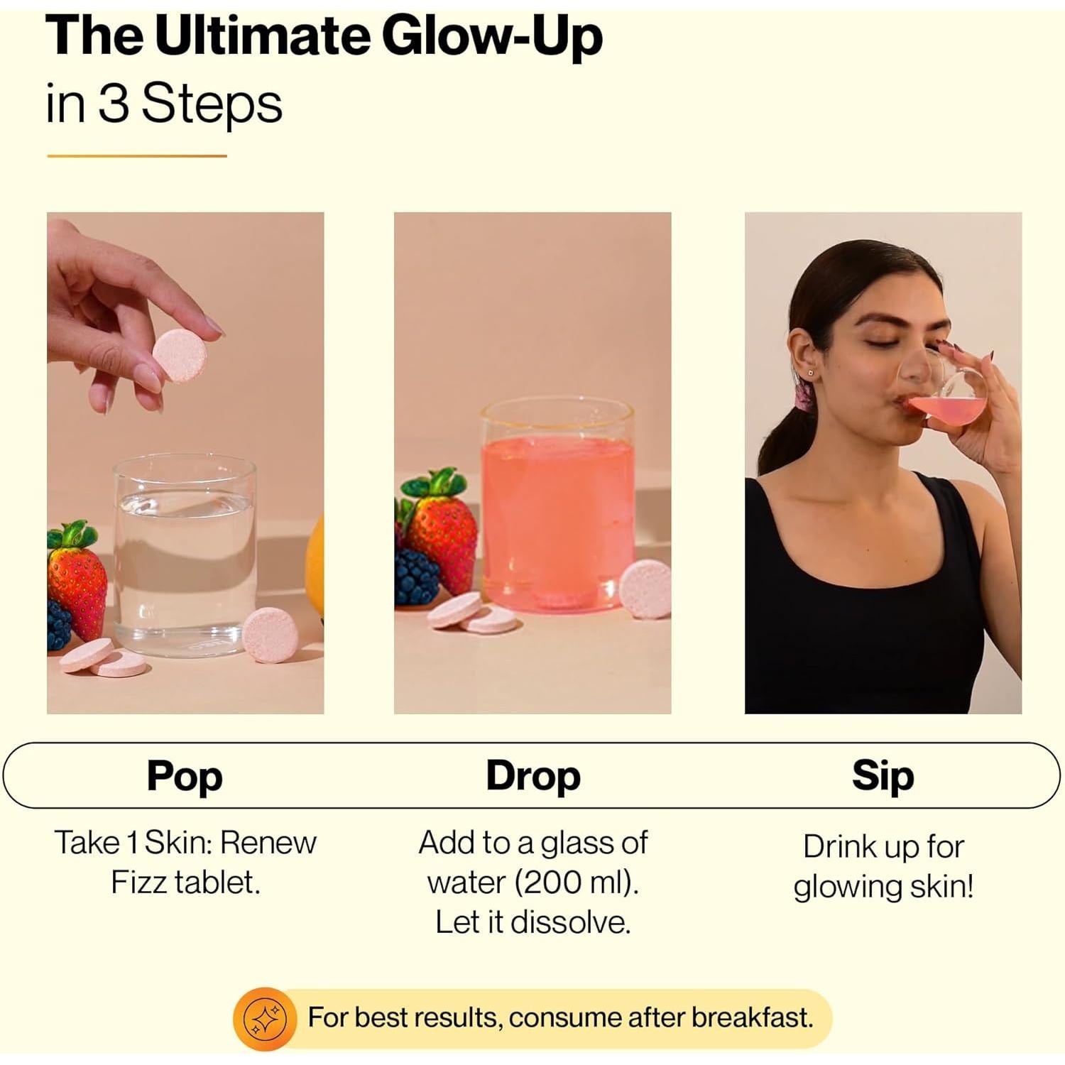 Setu Tabletas Efervescentes de Glutatión 500mg Frutos Rojos