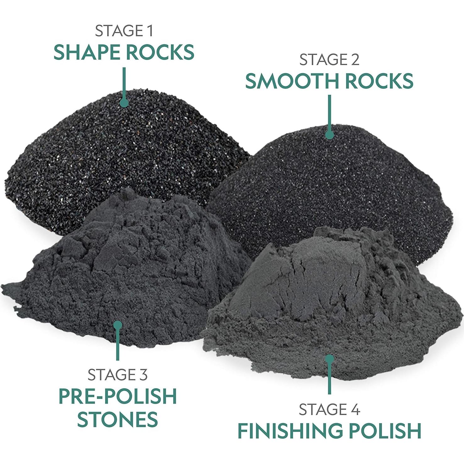 Kit de Recarga de Grava para Pulidor de Rocas National Geographic - 4 Etapas