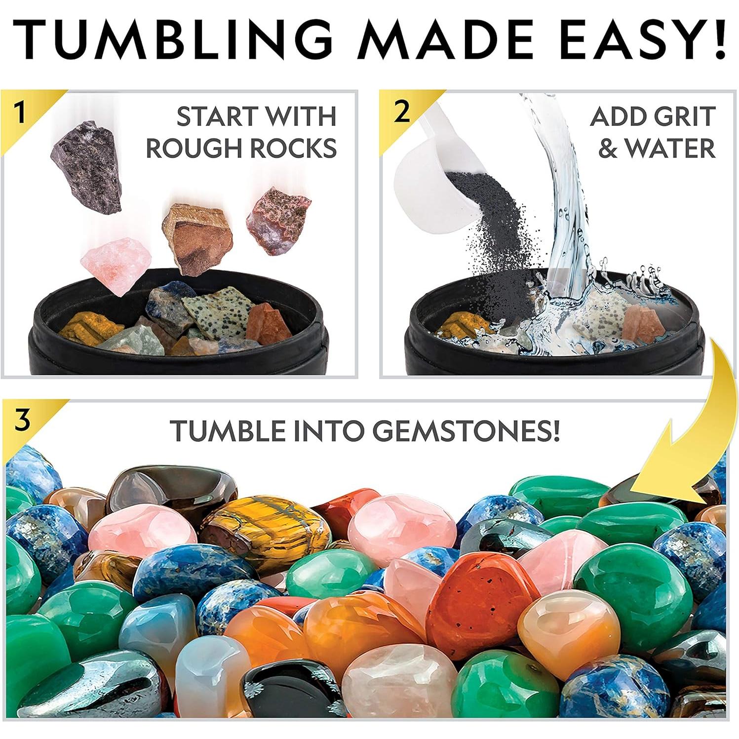 Kit de Recarga de Grava para Pulidor de Rocas National Geographic - 4 Etapas