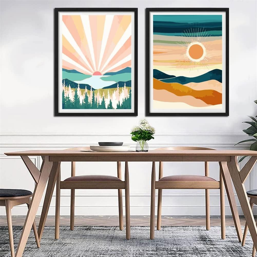 Kit de Pintura por Números YANXIN para Adultos - 2 Paquetes 40.64x30.48 cm