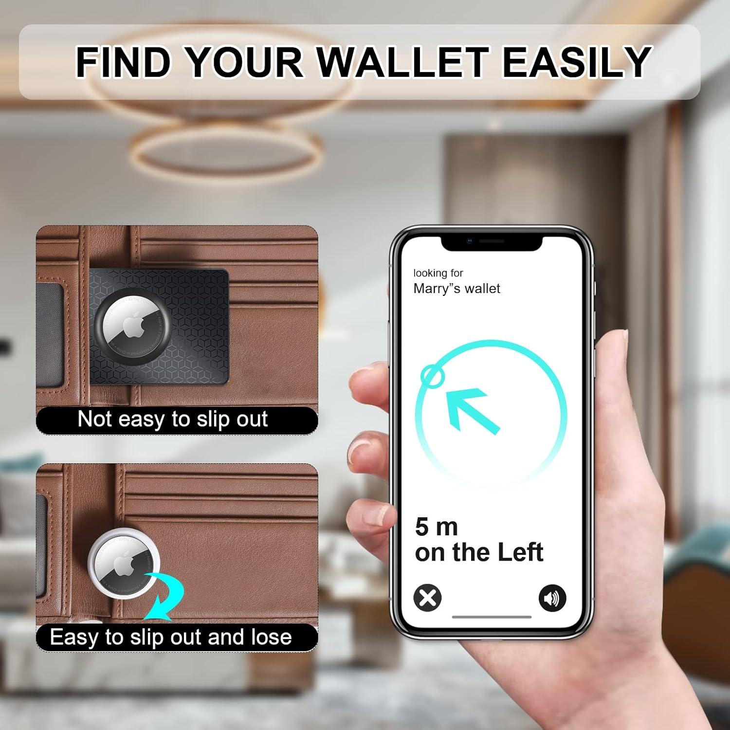 Soporte de Cartera para Airtag Perfipro - Impermeable y Delgado