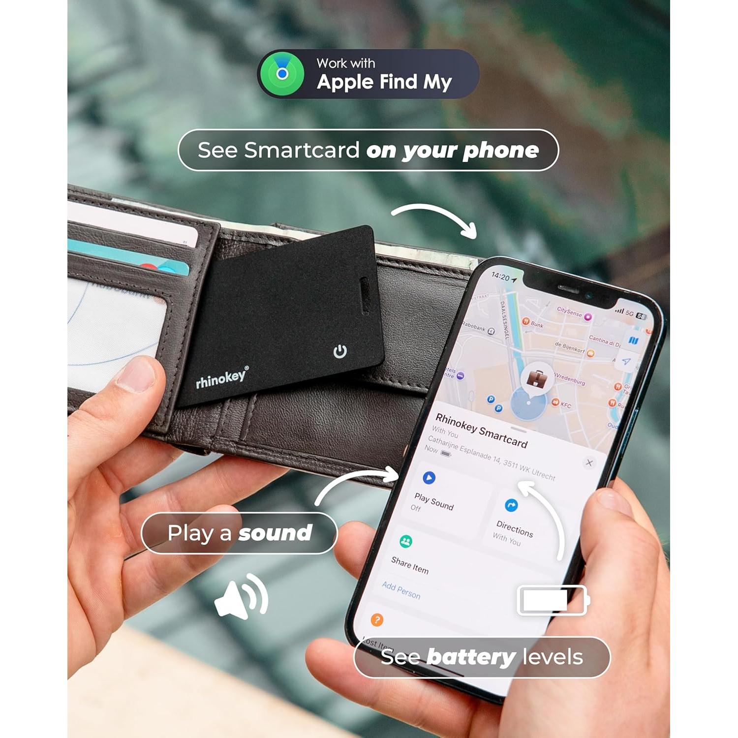 Tarjeta Rastreadora Rhinokey para Cartera Android IP68