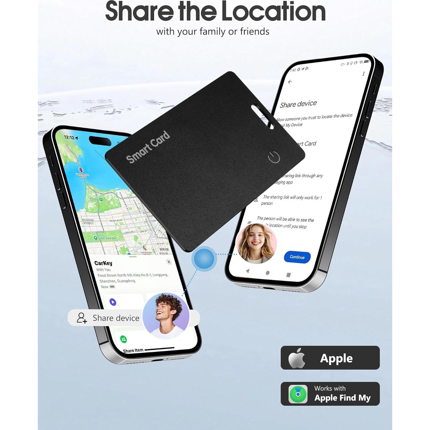 Tarjeta Localizadora GPS Mikaylear iOS Ultra Fina IP68