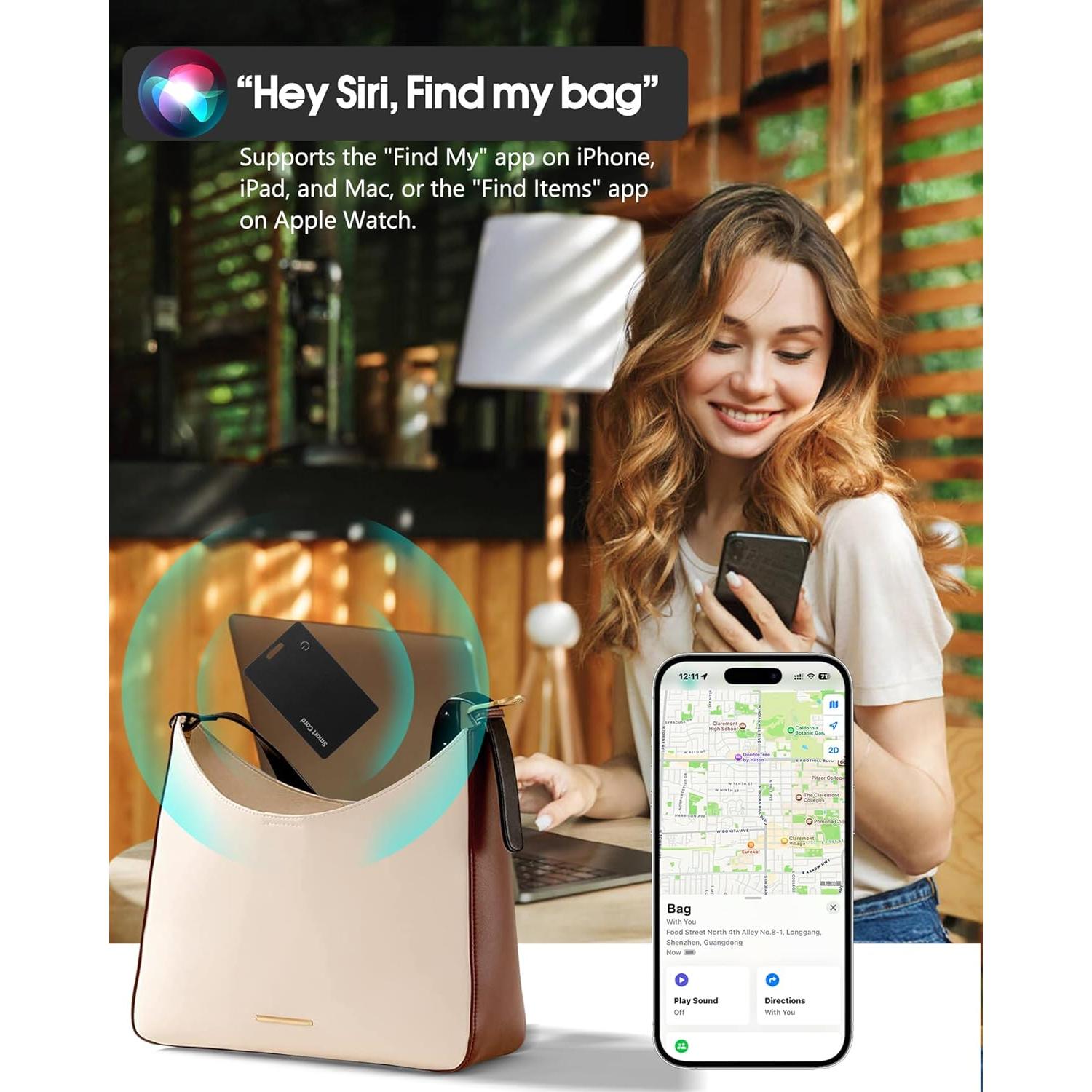 Tarjeta Localizadora GPS Mikaylear iOS Ultra Fina IP68