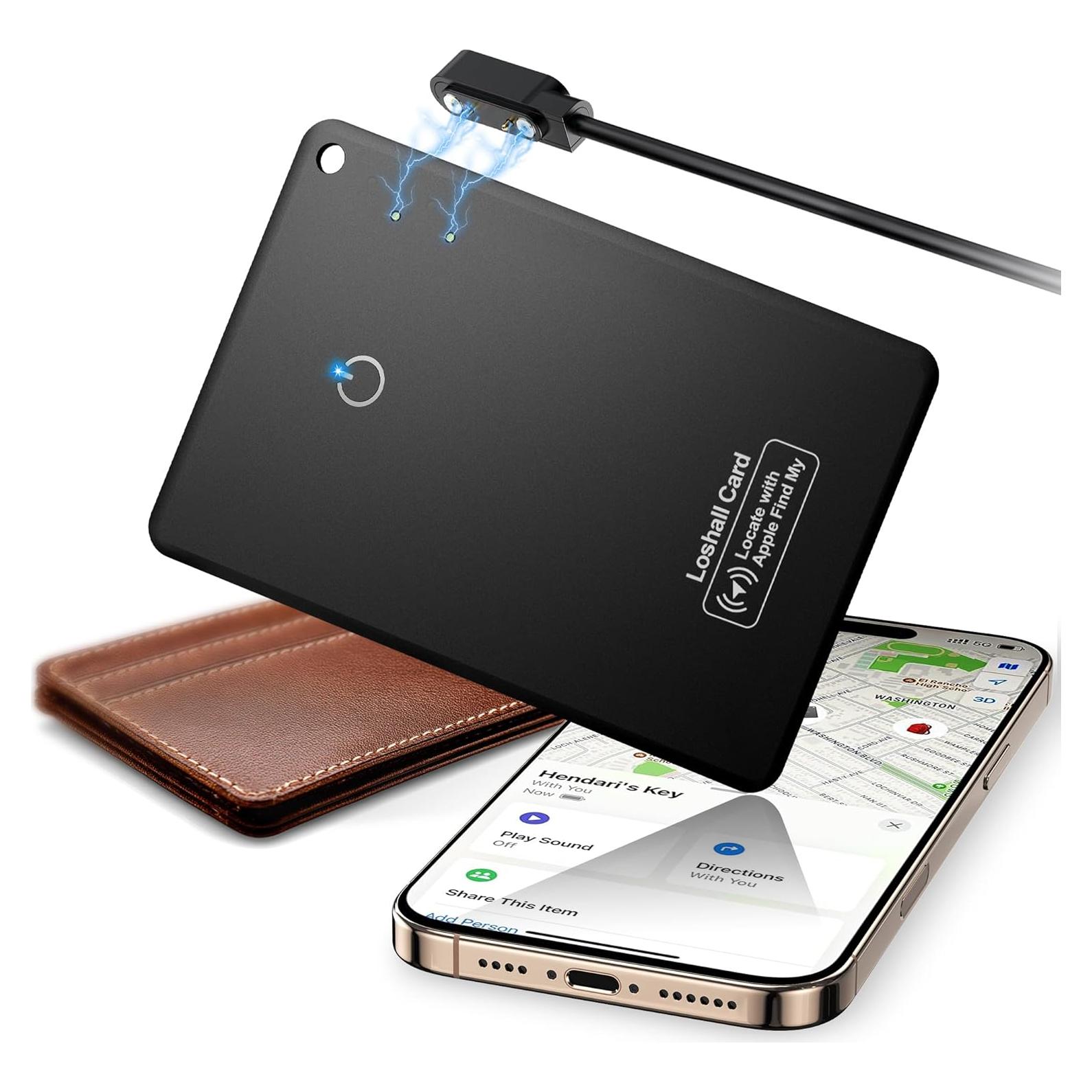 Rastreador Bluetooth MINGJIXIN Air Wallet para iOS - Recargable y Resistente al Agua