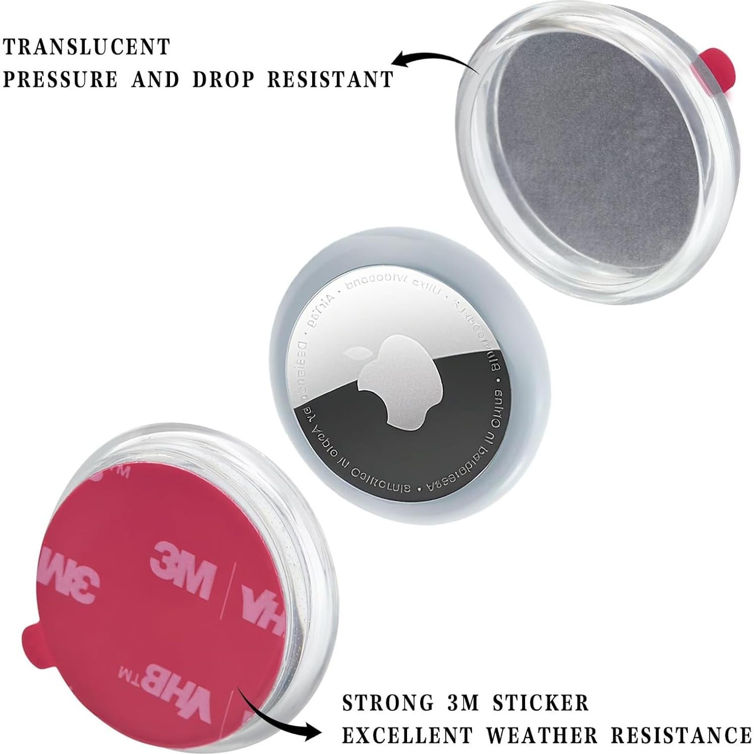 Paquete de 4 fundas protectoras para AirTag Echinff