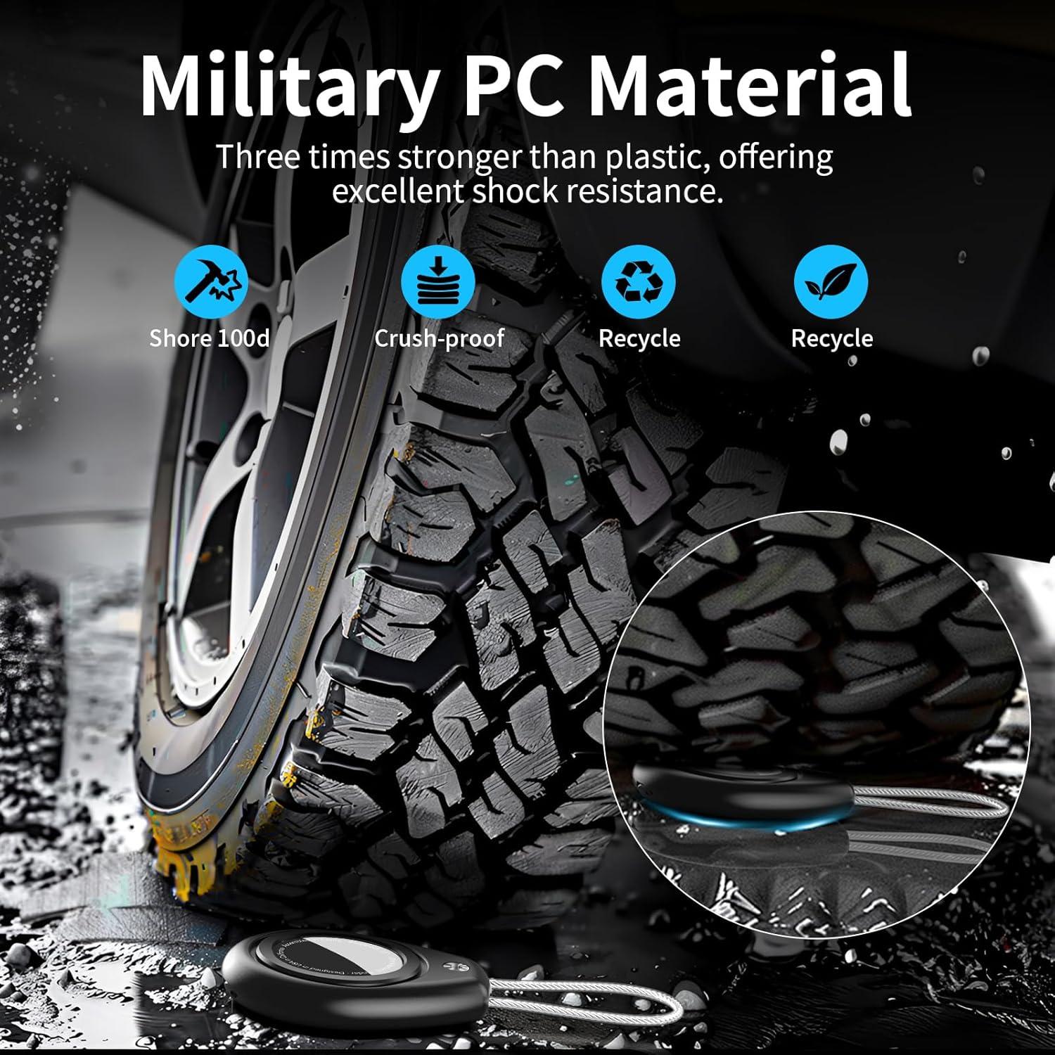 Soporte para llavero AirTag HATALKIN 4 paquetes impermeable