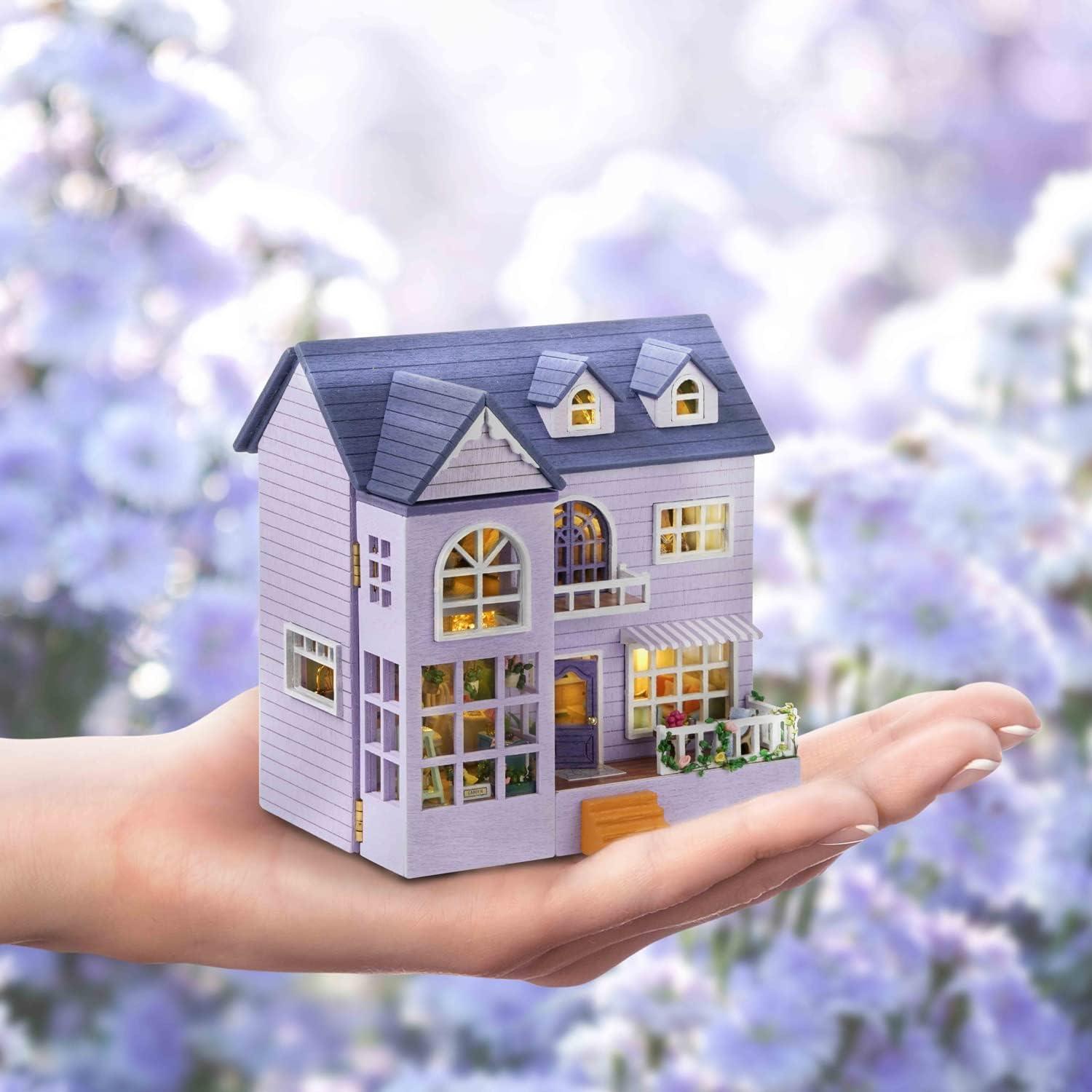 Casa de Muñecas Miniatura CUTEROOM DIY con Muebles y LED