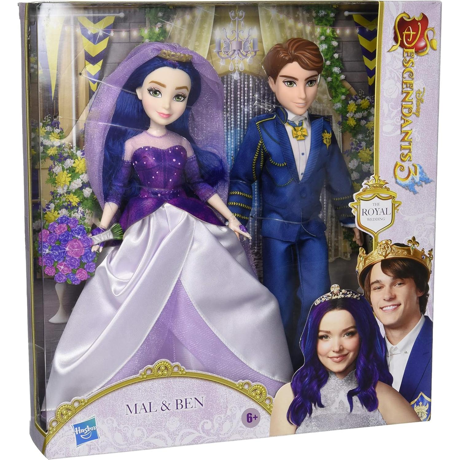 Muñecas Mal y Ben Disney Descendants - Boda Real, 2 Piezas
