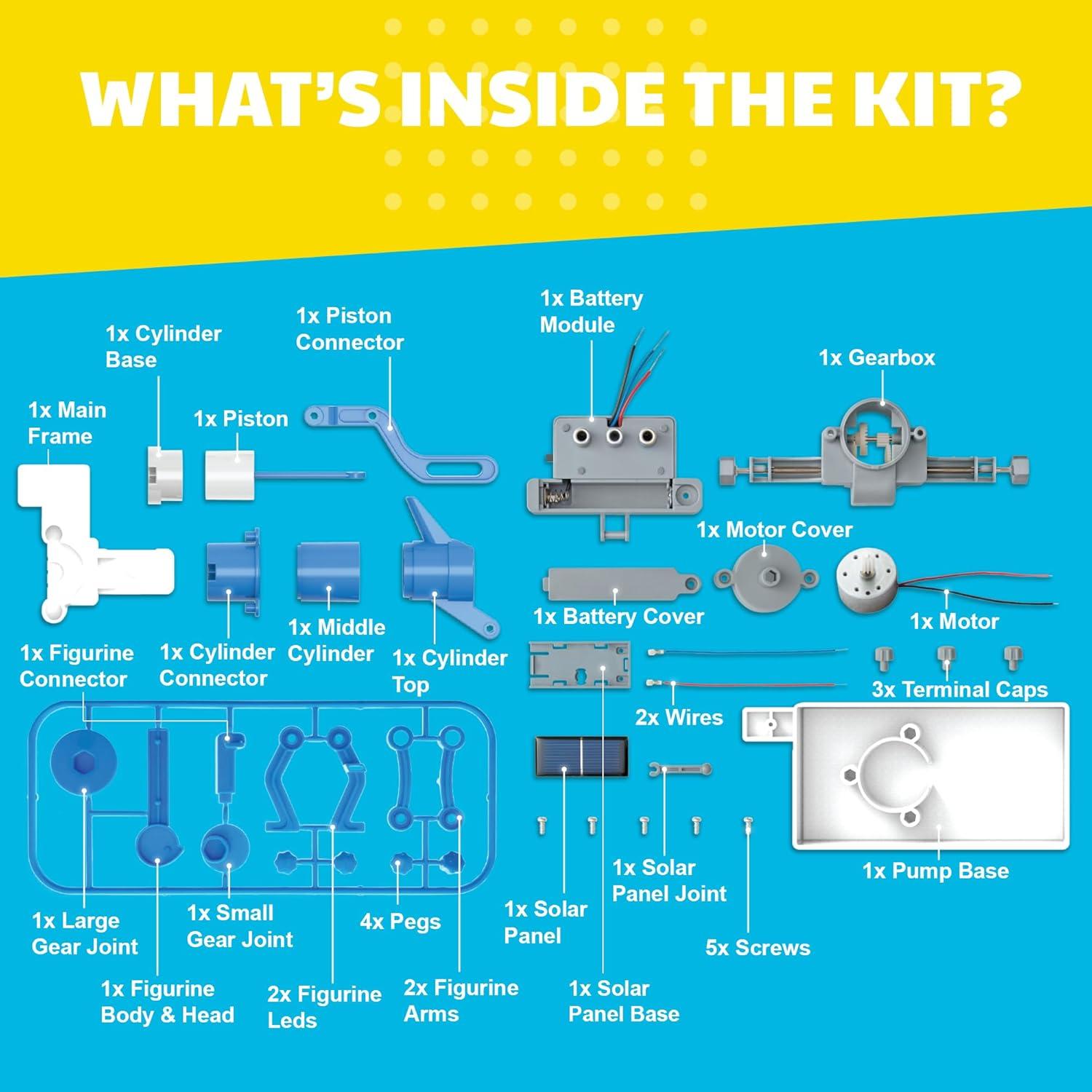 Bomba de Agua Solar Híbrida 4M - Kit Educativo STEM 288g