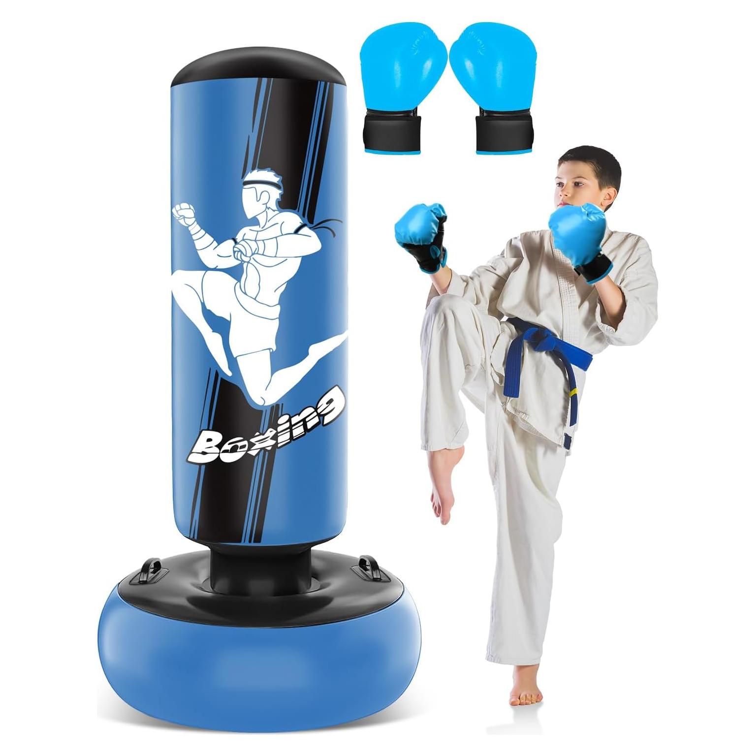 Bolsa de Boxeo Inflable YORWHIN 167 cm con Guantes