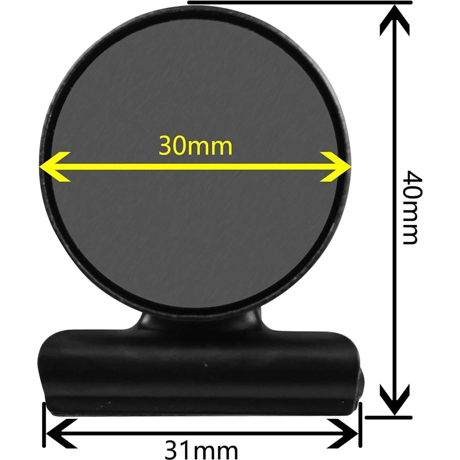 Clips Magnéticos VNDUEEY 20 Piezas Negro para Oficina y Hogar